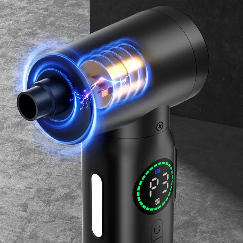 Powerful 7500mAh Wireless Portable Air Duster - 2-in-1 Inflatable Blower for Effortless Cleaning of Keyboards and Computers