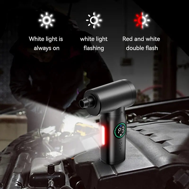 Powerful 7500mAh Wireless Portable Air Duster - 2-in-1 Inflatable Blower for Effortless Cleaning of Keyboards and Computers